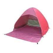 XMMSWDLA Beach Head Tent, Automatic Quick-Opening Beach Shade And Sun Protection Headbeach Tent Automatic 2-Second Speed Outdoor Sunshade Tent 150x165x110cm Pink